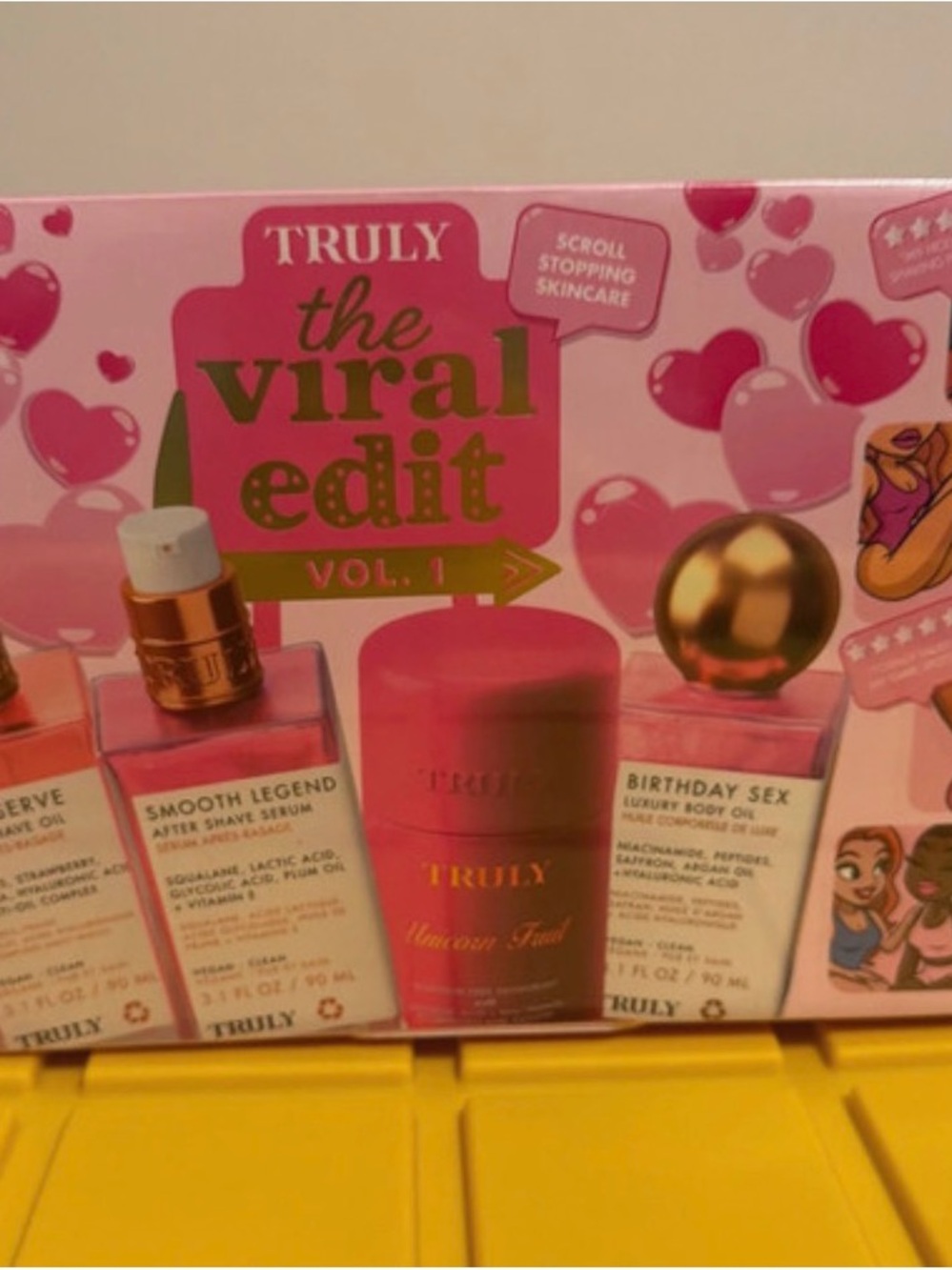 TRULY The Viral Edit Vol. 1 Bath & Body Set - Pink and Gold Accents